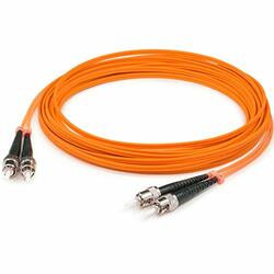 ADD-ON ADD-ST-ST-2M6MMF THIS IS A 2M ST (MALE) TO ST (MALE) ORANGE DUPLEX RISER-RATED FIBER PATCH CABLE.