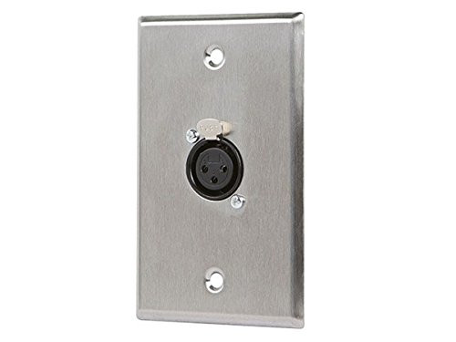 MONOPRICE, INC. 7396 XLR FEMALE 3 PIN ONE PORT WALL PLATE