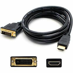 ADD-ON HDMI2DVID3F 3FT HDMI 1.3 TO DVI-D DUAL LINK (24+1 PIN) MALE TO MALE BLACK ADAPTER CABLE