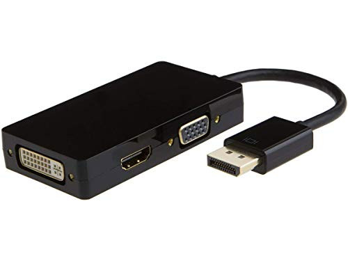 AXIOM 3N1DP2HVDK-AX AXIOM 3-IN-1 DISPLAYPORT TO HDMI, VGA AND DVI VIDEO ADAPTER - BLACK