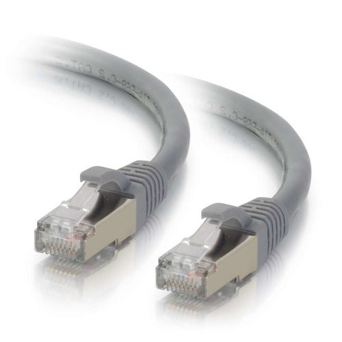 C2G 789 C2G 30FT CAT6 SNAGLESS SHIELDED (STP) NETWORK PATCH CABLE - GRAY