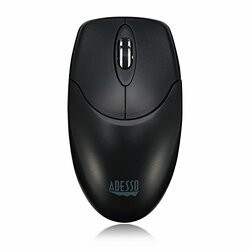 ADESSO IMOUSEM60 ADESSO ANTIMICROBIAL RF 2.4GHZ WIRELESS  OPTICAL MOUSE WITH METAL SCROLL WHEEL