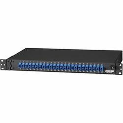 BLACK BOX JPM385A RACKMOUNT FIBER PANEL, 1U, LOADED WITH (
