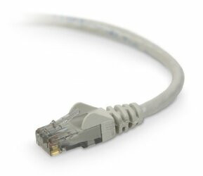 BELKIN COMPONENTS A3L980-04-S 4FT CAT6 SNAGLESS PATCH CABLE, UTP, GRAY PVC JACKET, 23AWG, 50 MICRON, GOLD PLAT