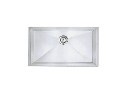 Blanco B515820  16-Inch Precision Super Single Bowl Undermount Sink, Stainless Steel