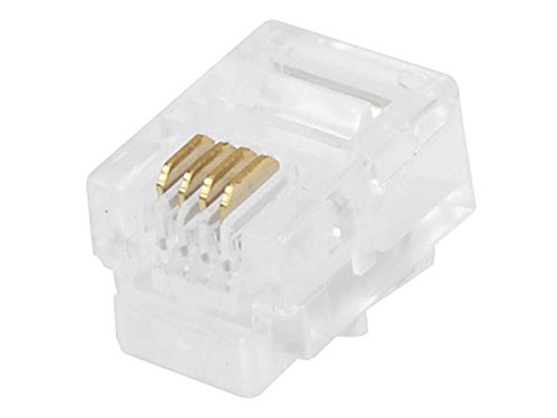 MONOPRICE, INC. 7269 RJ11 6P4C PLUG ROUND SOLID 50PCS/BAG
