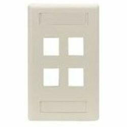BLACK BOX WPT472 GIGASTATION2 WALLPLATE, 4-PORT SINGLE-GA