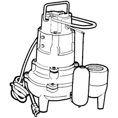 ZOELLER 267-0013 Cast Iron Non-automatic Sewage Pump