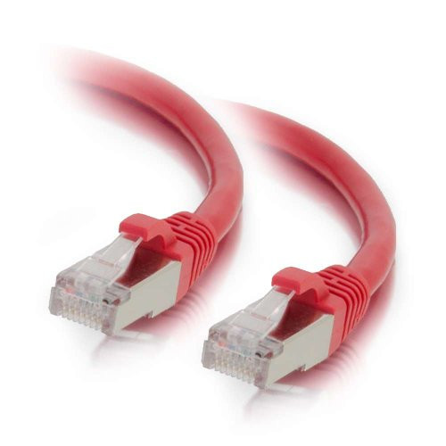 C2G 854 C2G 15FT CAT6 SNAGLESS SHIELDED (STP) NETWORK PATCH CABLE - RED