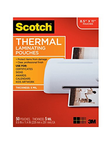 3M DISPLAY MATERIALS AND SYSTE TP5854-50 THERMAL POUCHES  8.9 IN X 11.4 IN