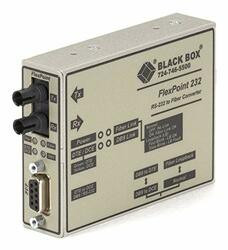 BLACK BOX ME662A-SST FLEXPOINT RS-232 TO FIBER CONVERTER, SIN