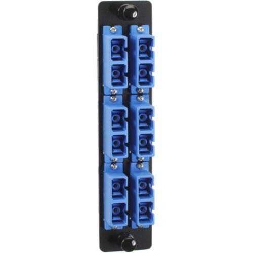 BLACK BOX JPM461C HIGH DENSITY FIBER OPTC ADPTER PANEL SC  BLUE