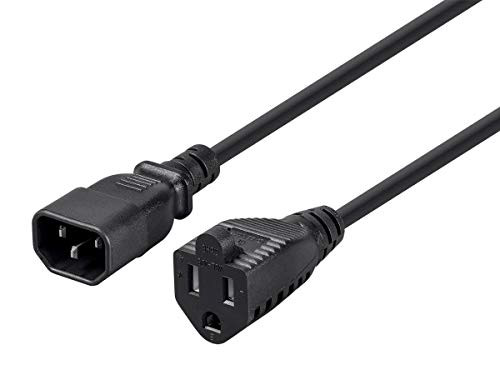 MONOPRICE, INC. 1303 POWER ADAPTER CORD CABLE-BLACK 6FT