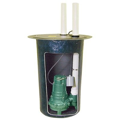 ZOELLER Z9120020 LA Job Ready Fiberglass Sewage Package
