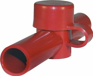 BLUE SEA SYSTEMS661-4003 CABLE CAP DUAL ENTRY RED