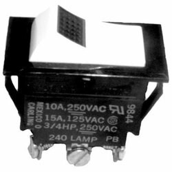 Middleby Marshall 421242 ROCKER SWITCH;7/8 X 1-1/2 DPDT CTR-OFF