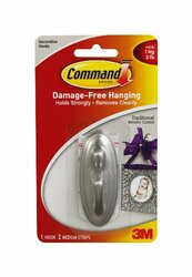 3M/COMMERCIAL TAPE DIV. MMM17051BNES HOOK,1 MED,2 STR,BR