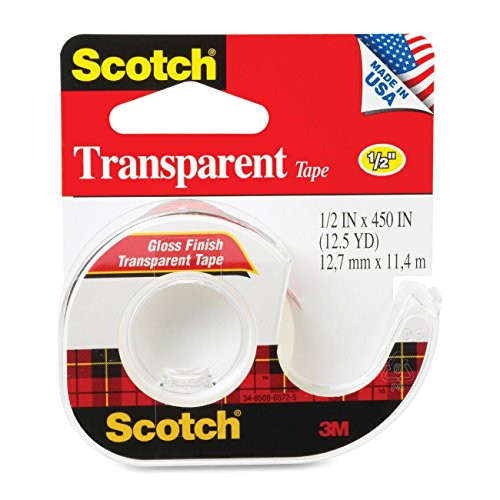 3M/COMMERCIAL TAPE DIV. MMM144 TAPE,CELLO,TRANS,1/2X450