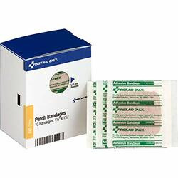 FIRST AID ONLY, INC. FAOFAE3000 BANDAGES,PATCH,1.5X1.5,10