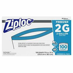 SC JOHNSON SJN682254 BAG,ZIPLOC FREEZER 2 GAL