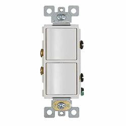 Broan NuTone P2RW Broan-Nutone Two Rocker Switch White