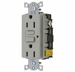 HUBBELL GFRST52MGY 15A SELF TEST GFR-GRAY