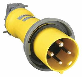 HUBBELL M4100P12 100A 125/250VOLT 4-WIRE PLUG