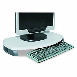 KANTEK INC. MS280 MONITOR STAND W/KEYBOARD STORAGE, GRAY