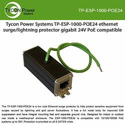 TYCON SYSTEMS, INC TP-ESP-1000-POE24 NETWORK LIGHTNING/SURGE PROTECTOR. 1000