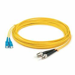 ADD-ON ADD-ST-SC-15M9SMF THIS IS A 15M SC (MALE) TO ST (MALE) YELLOW DUPLEX RISER-RATED FIBER PATCH CABLE