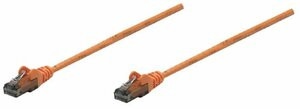 INTELLINET 347402 INTELLINET PATCH CABLE CAT6 ORANGE 0.5FT SNAGLESS BOOT