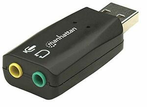 MANHATTAN - STRATEGIC 150859 MANHATTAN HI-SPEED USB 2.0 3-D SOUND ADAPTER IMPROVES AUDIO ACCESS AND PERFORMAN