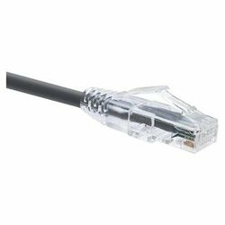 UNIRISE USA, LLC 10061 UNIRISE 12 FOOT CAT6 SNAGLESS CLEARFIT PATCH CABLE BLACK - HIGH DENSITY CAT6 ULT