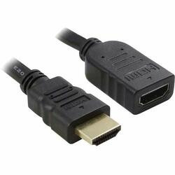 UNIRISE USA, LLC HDMI-MF-06F 6 FOOT HIGH SPEED HDMI EXTENSION CABLE WITH ETHERNET,HDMI MALE - HDMI FEMALE,BLA