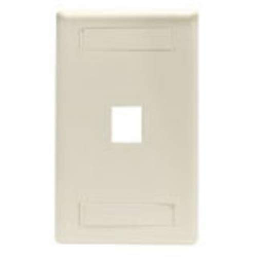 BLACK BOX WPT456 GIGASTATION2 WALLPLATE, 1-PORT SINGLE-GANG, OFFICE WHITE