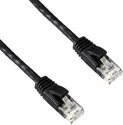 UNIRISE USA, LLC PC6-50F-BLK-S UNIRISE 50FT CAT6 SNAGLESS UNSHIELDED (UTP) ETHERNET NETWORK PATCH CABLE BLACK -