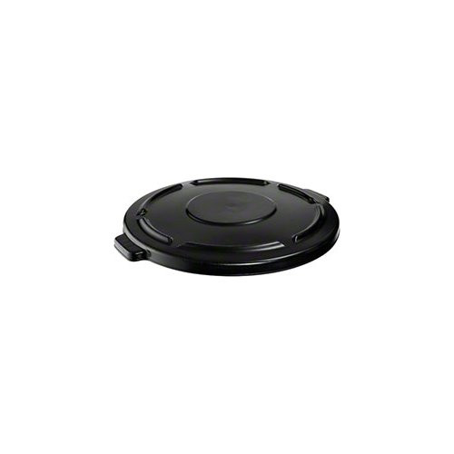 Rubbermaid 122920 Brute & #174 Flat Lid For 44 Gallon Round Trash Container, Black - RCP264560BLA