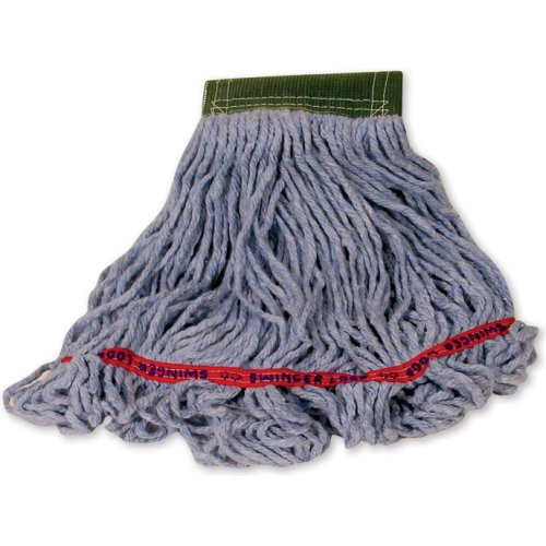 Rubbermaid 121405 Swinger Loop Wet Mop Head, Dry Weight, 16 oz., 5" Headband, Blue