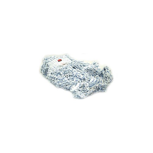 Rubbermaid 121432 Rm A413 Web Foot Finish Mop Large 1" White/Blue 6/Cs