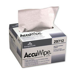 GEORGIA PACIFIC 119450 Professional GPC AccuWipe Recycled One-Ply Delicate Task Wipers, 4 1/2" x 8 1/4", White (Pack of 16800)