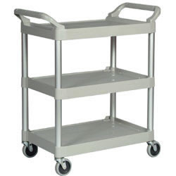 Rubbermaid 117424 Xtra Carts With Aluminum Uprights - 33-5/8"Wx18-3/8"D Shelf - Gray - Gray