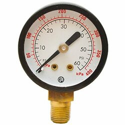 SEASTAR SOLUTIONS HP6004 GAUGE BOTTOM MOUNT 0-60 PSI
