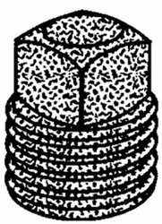 BRASS FITTINGS 44672 SOLID SH PLUG 3/8 BRASS