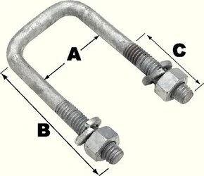 SEACHOICE 57240 SQ U 7/16-14X4-1/16X2-13/16 B