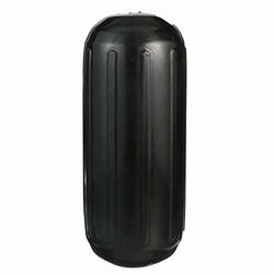 DOCK EDGE DE71206S FENDER CNTR HOLE RIB 8X20 BLK