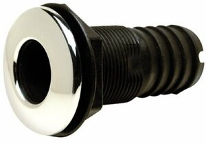 SEACHOICE 5018451 THRU HULL W/SS COVER-1 STRAT
