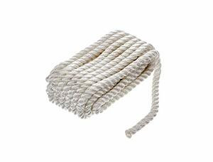 SEACHOICE 42581 NYLON DOCK LINE WH 1/2X30 CLAM