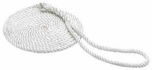 SEACHOICE 40601 NYLON DOCK LINE-WHT-5/8 X 25
