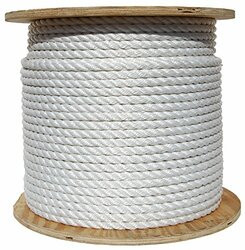 SEACHOICE 42840 TWIST NYLN ROPE WHITE-1 X 600