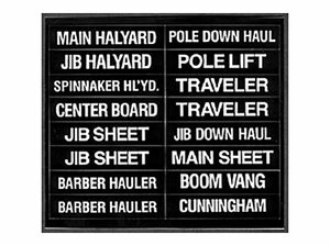 BERNARD ENGRAVING IL01 LABELS FOR SAILBOATS 16/PK
